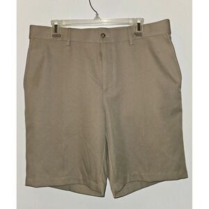 PGA TOUR Men's  Performance Stretch Golf Shorts, Khaki HTR, Sz 34